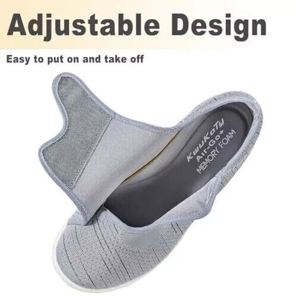 Diabetic Shoes for Women- Sz 10.5- Wide Width - Orthopedic and Adjustable - Picture 4 of 7